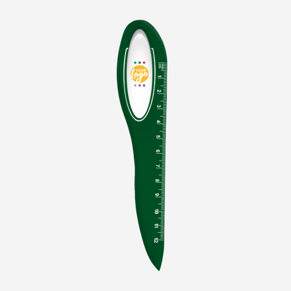 Letter Opener Ruler 12cm 43 REF 581 LETTER OPENER RULER EMERALD GREEN