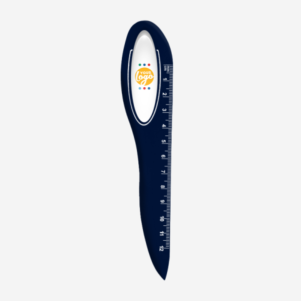 Letter Opener Ruler 12cm 33 REF 581 LETTER OPENER RULER NAVY BLUE