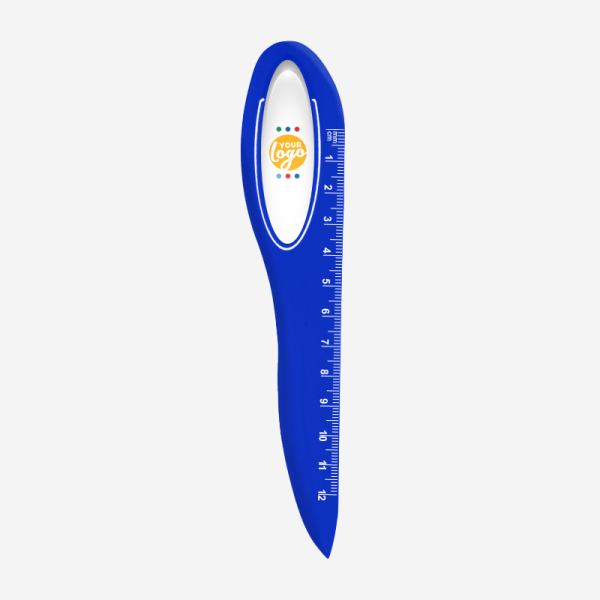 Letter Opener Ruler 12cm 40 REF 581 LETTER OPENER RULER ROYAL BLUE