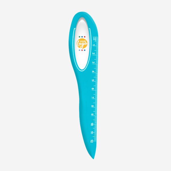Letter Opener Ruler 12cm 45 REF 581 LETTER OPENER RULER TURQUOISE