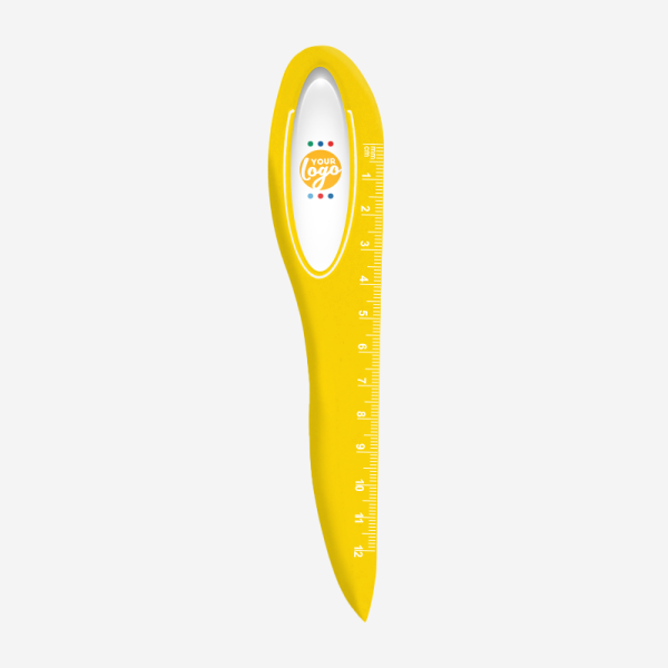 Letter Opener Ruler 12cm 46 REF 581 LETTER OPENER RULER YELLOW