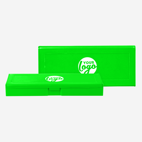 Pencil Box - Solid 10 REF 586PP A PENCIL BOX PAD PRINT LIME NEON GREEN 1
