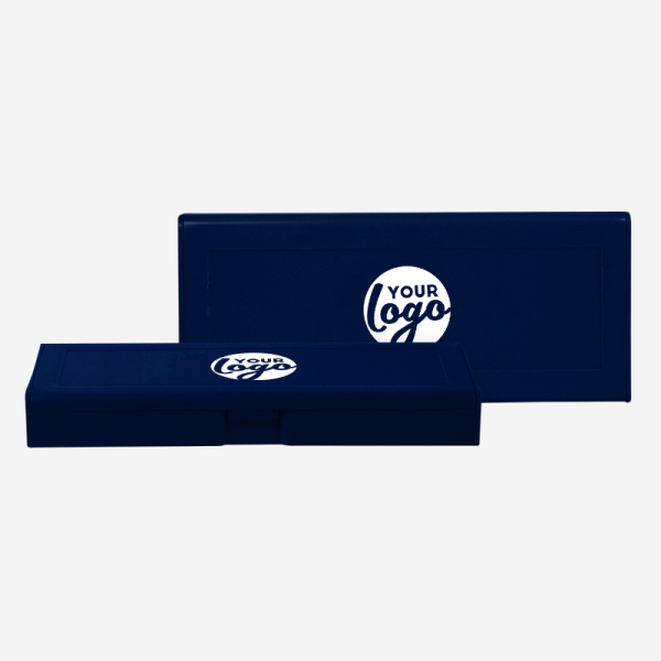 Pencil Box - Solid 9 REF 586PP A PENCIL BOX PAD PRINT NAVY BLUE 1