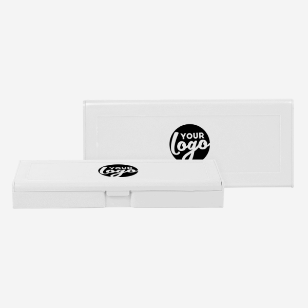 Pencil Box - Solid 3 REF 586PP A PENCIL BOX PAD PRINT WHITE 1