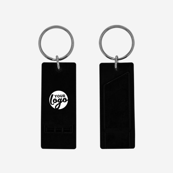 Flat Whistle Keyring 2 REF 708 FLAT WHISTLE BLACK