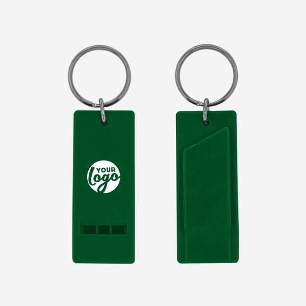 Flat Whistle Keyring 11 REF 708 FLAT WHISTLE EMERALD GREEN