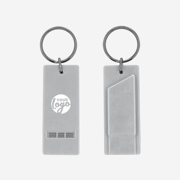Flat Whistle Keyring 4 REF 708 FLAT WHISTLE GRAY