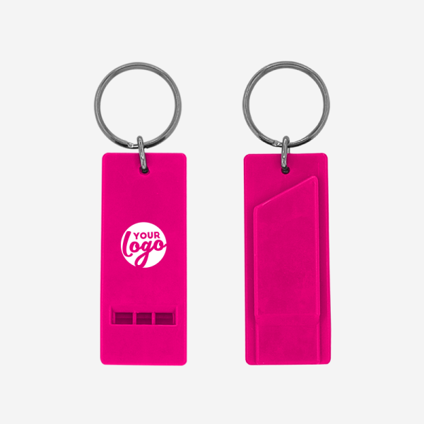 Flat Whistle Keyring 6 REF 708 FLAT WHISTLE MAGENTA
