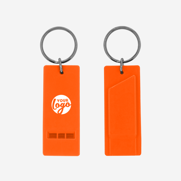 Flat Whistle Keyring 15 REF 708 FLAT WHISTLE ORANGE