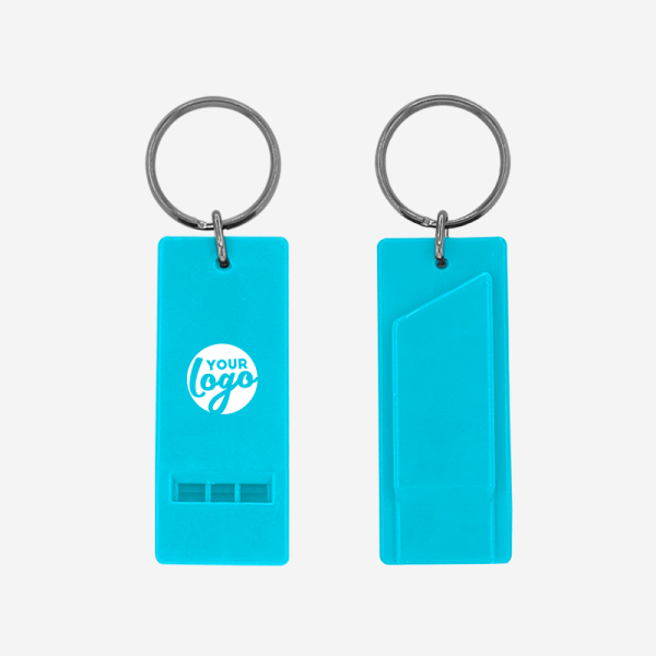 Flat Whistle Keyring 13 REF 708 FLAT WHISTLE TURQUOISE