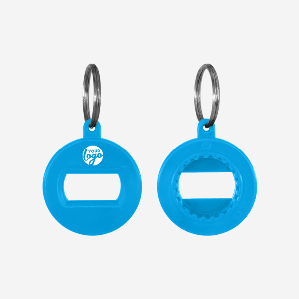 REF BO1 3 FUNCTION OPENER KEY RING CYAN