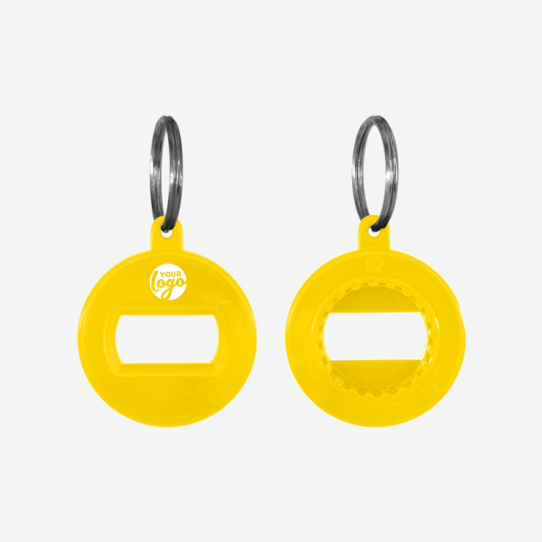REF BO1 3 FUNCTION OPENER KEY RING YELLOW