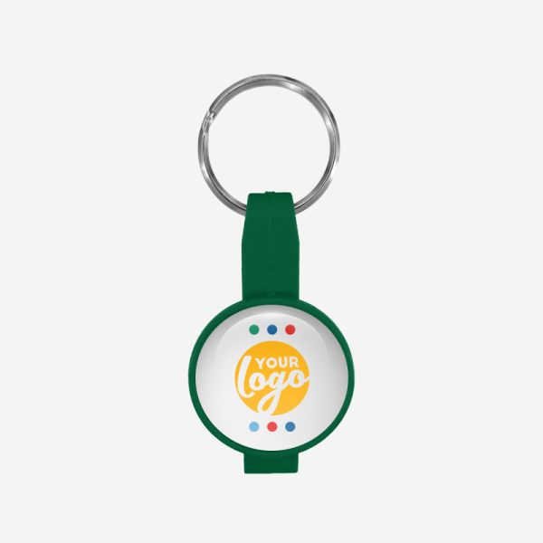 REF BO14 BOTTLE OPENER ROUND SOCCER BALL DOMED STICKER BOTTLE GREEN