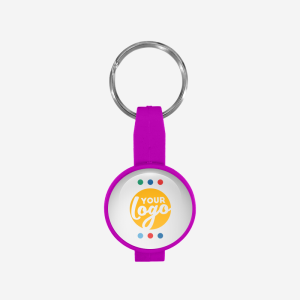 REF BO14 BOTTLE OPENER ROUND SOCCER BALL DOMED STICKER GRAPE