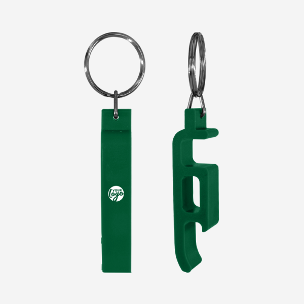 REF BO15 CONTACTLESS KEYRING BOTTLE GREEN