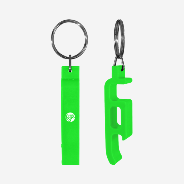 REF BO15 CONTACTLESS KEYRING LIME NEON GREEN