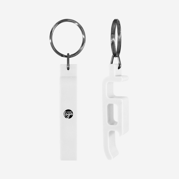 REF BO15 CONTACTLESS KEYRING WHITE
