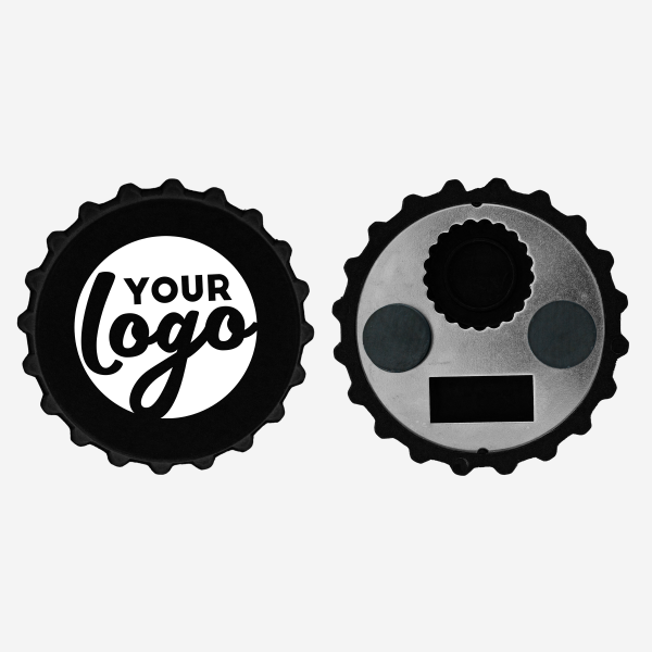Fridge Magnet / Bottle Opener 2 REF BO4 FRIDGE MAGNET BOTTLE OPENER PAD PRINT BLACK