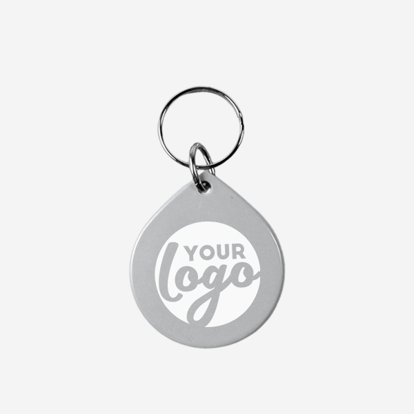REF CK14 TEAR DROP KEYRING SOLID GRAY