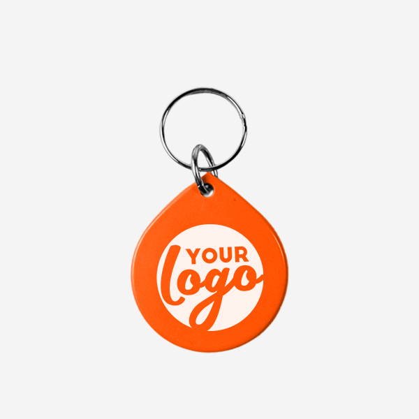 REF CK14 TEAR DROP KEYRING SOLID ORANGE