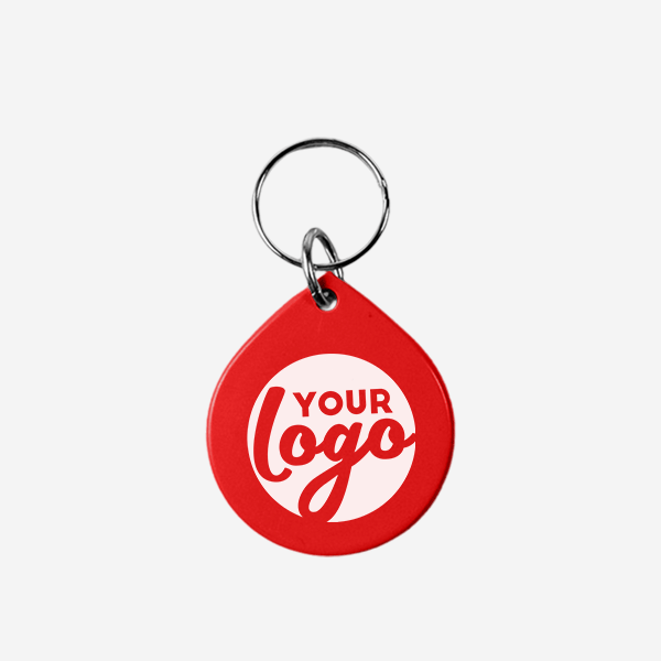 REF CK14 TEAR DROP KEYRING SOLID RED
