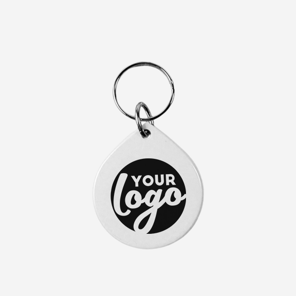 REF CK14 TEAR DROP KEYRING WHITE