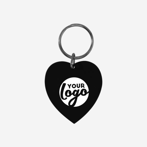 REF CK15 HEART SHAPED KEYRING BLACK