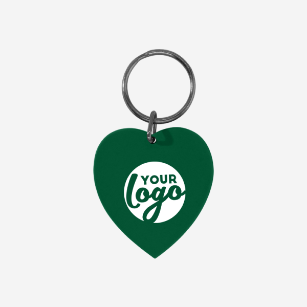 REF CK15 HEART SHAPED KEYRING BOTTLE GREEN