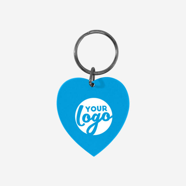 REF CK15 HEART SHAPED KEYRING CYAN