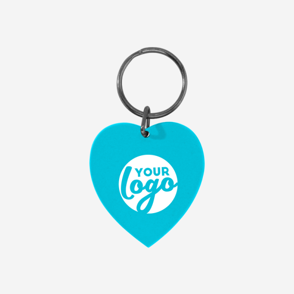 REF CK15 HEART SHAPED KEYRING TURQUOISE