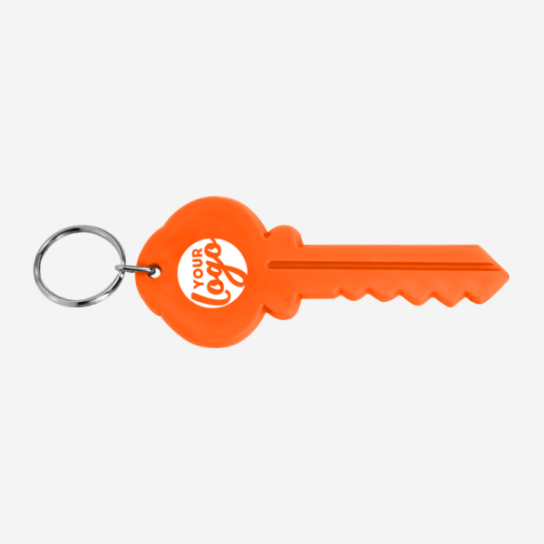 CK16 Key Shape Keyring 1 REF CK16 KEY KEYRING ORANGE