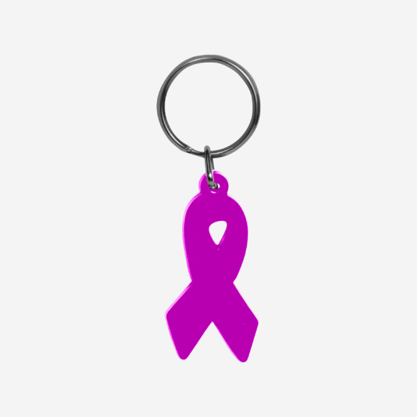 Aids Ribbon Keyring 16 REF CK61 AIDS RIBBON KEYRING GRAPE