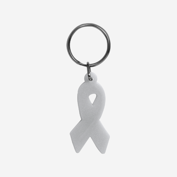 Aids Ribbon Keyring 4 REF CK61 AIDS RIBBON KEYRING GRAY