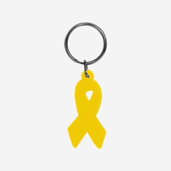 Aids Ribbon Keyring 14 REF CK61 AIDS RIBBON KEYRING YELLOW