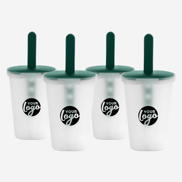 Ice Lolly Holder Set 12 Ref 1017 Ice Lolly Holder 4 Set in Netting Opaque Bottle Green