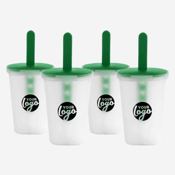 Ice Lolly Holder Set 11 Ref 1017 Ice Lolly Holder 4 Set in Netting Opaque Emerald Green