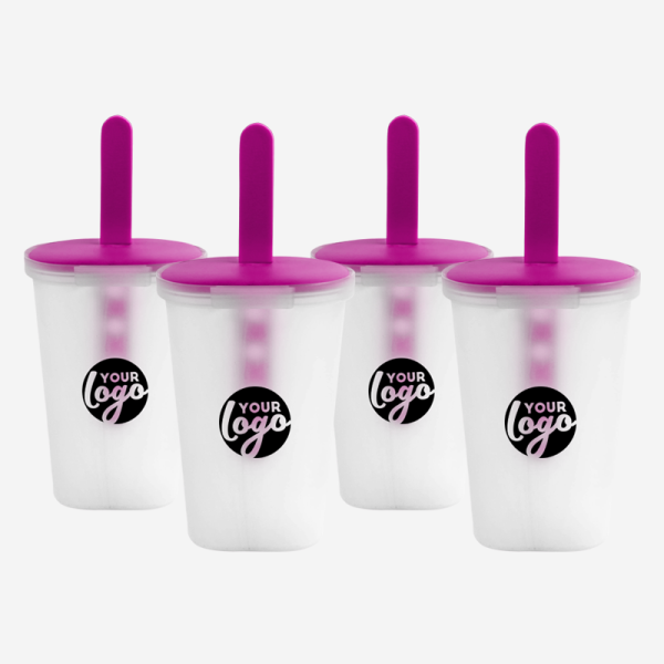 Ice Lolly Holder Set 16 Ref 1017 Ice Lolly Holder 4 Set in Netting Opaque Grape