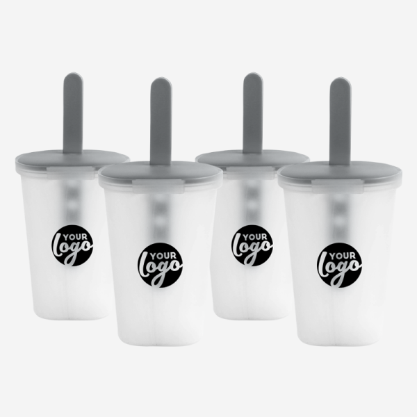 Ice Lolly Holder Set 4 Ref 1017 Ice Lolly Holder 4 Set in Netting Opaque Grey