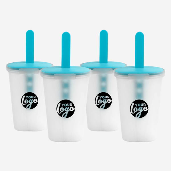 Ice Lolly Holder Set 13 Ref 1017 Ice Lolly Holder 4 Set in Netting Opaque Turquoise