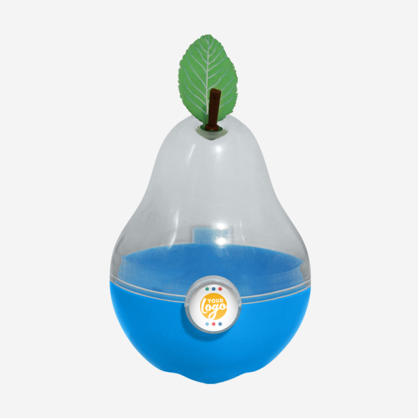 Ref 1043 Pear Container Opaque Cyan Dome Sticker