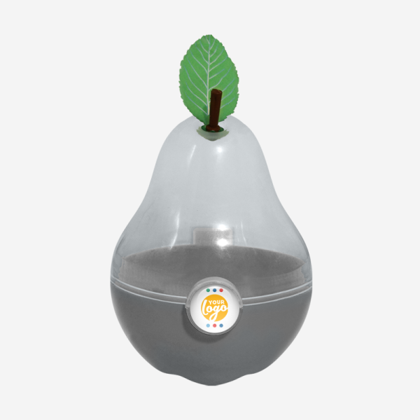 Ref 1043 Pear Container Opaque Grey Dome Sticker