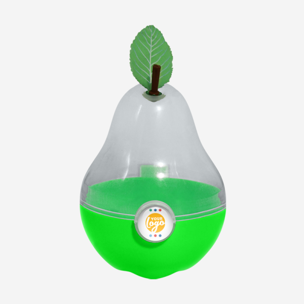 Ref 1043 Pear Container Opaque Neon Green Dome Sticker