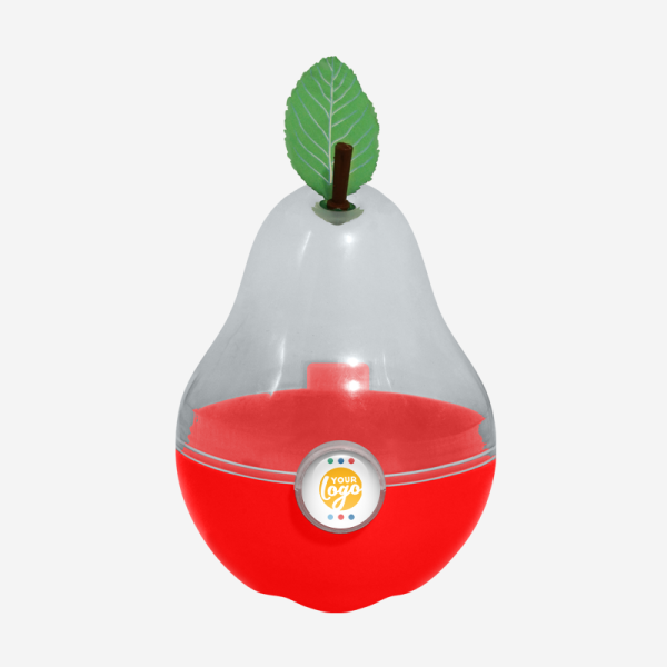 Ref 1043 Pear Container Opaque Red Dome Sticker