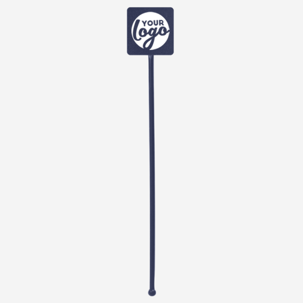 Ref 401D Standard Swizzle Sticks Straight Square Head Navy Blue Pad