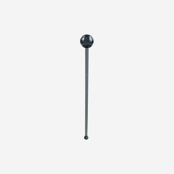 Ref 408 Standard Swizzle Stick Lolly Pop Clear Charcoal