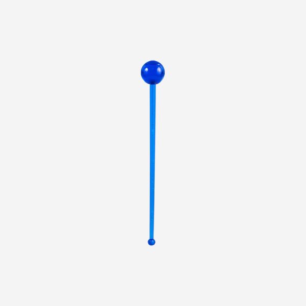 Ref 408 Standard Swizzle Stick Lolly Pop Clear Lumo Blue