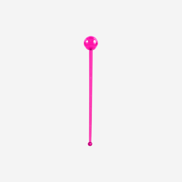 Ref 408 Standard Swizzle Stick Lolly Pop Clear Magenta