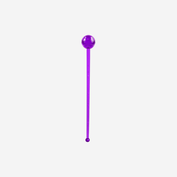 Ref 408 Standard Swizzle Stick Lolly Pop Clear Purple