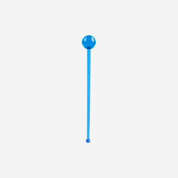 Ref 408 Standard Swizzle Stick Lolly Pop Clear Turquoise