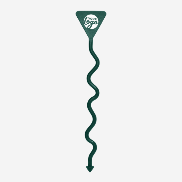 Ref 431 Standard Swizzle Sticks Funky Triangular Head Pad Bottle Green